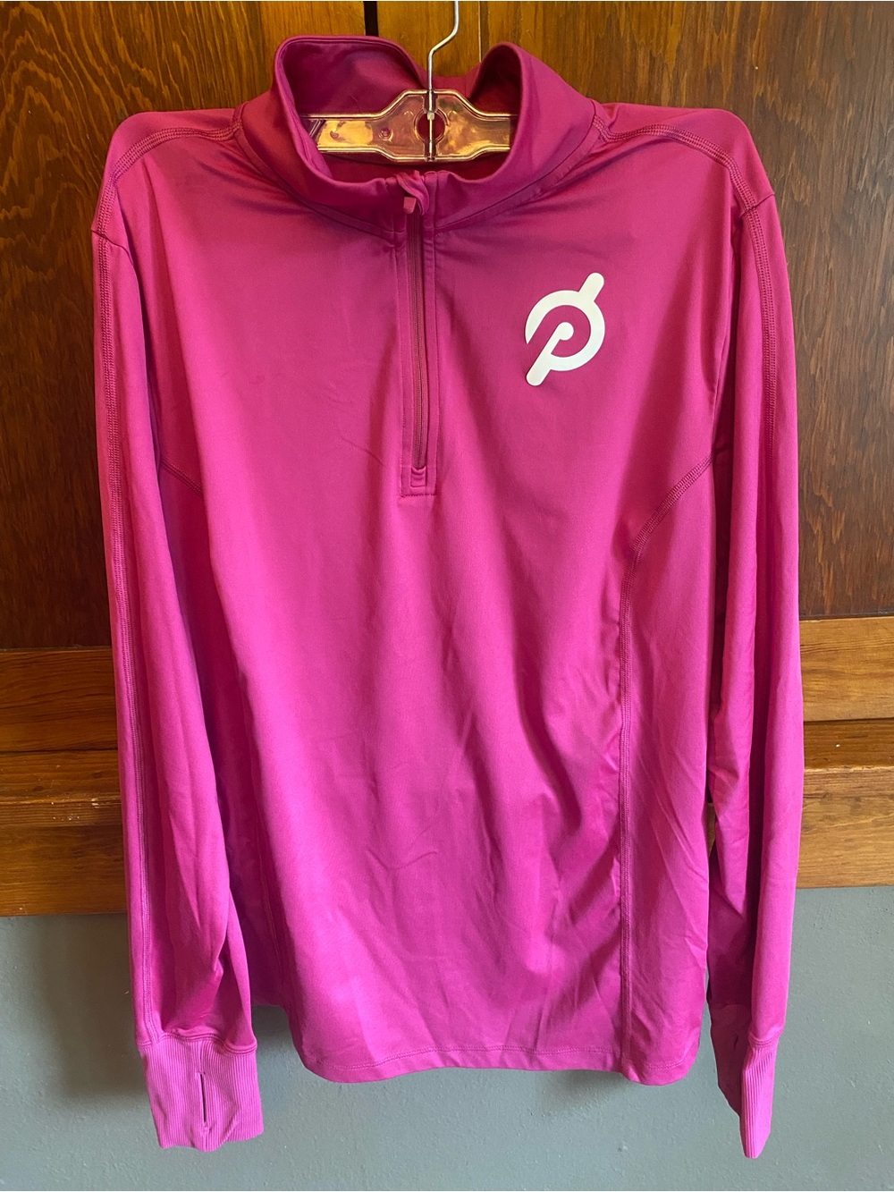 Peloton Hot Pink Athletic Half-Zip Pullover
